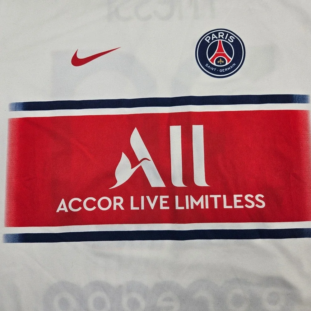 Nike Paris Saint-Germain Messi 30 White Dri-FIT Soccer Jersey Mens Large PSG